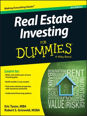 cover image of Real Estate Investing For Dummies